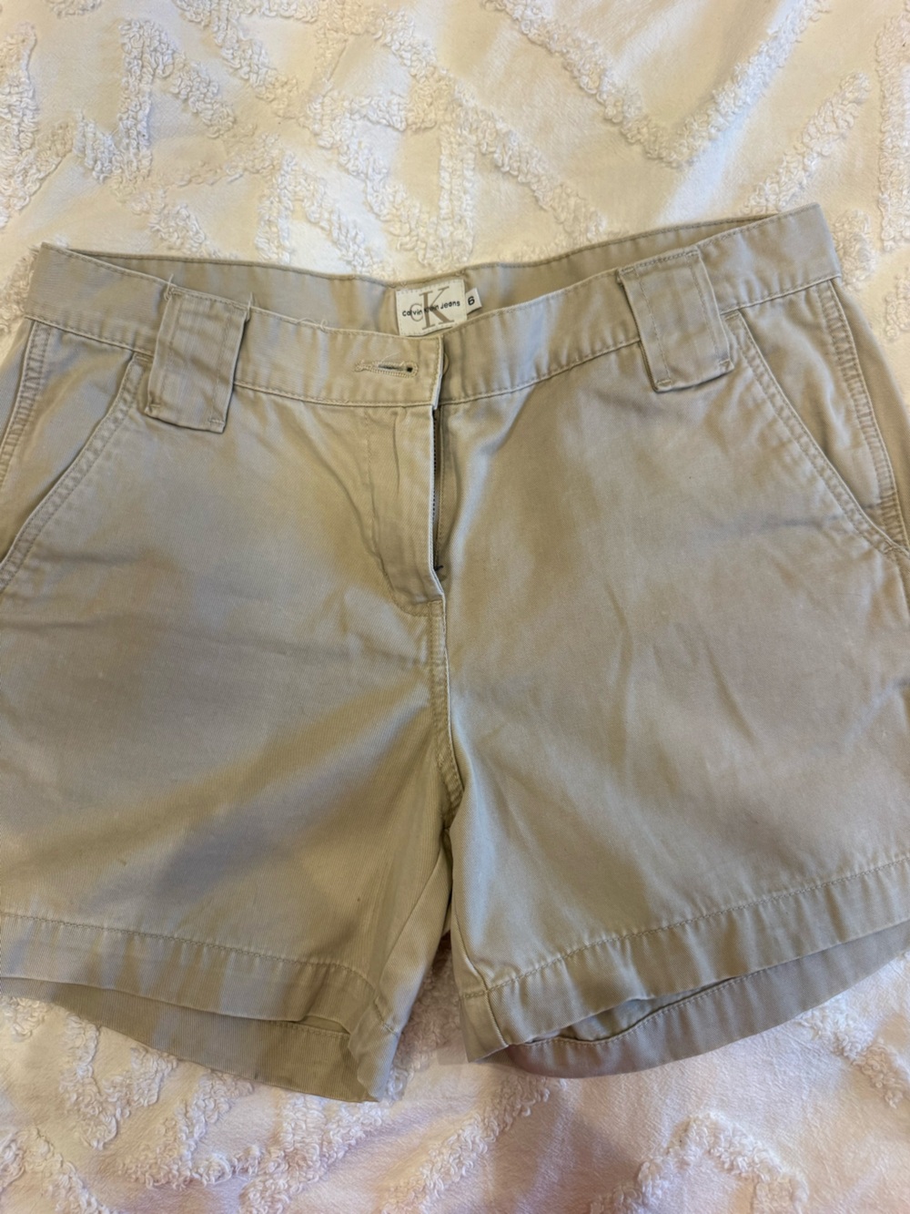 Calvin Klein Jeans Tan Cotton Shorts